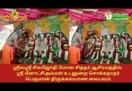 ஸ்ரீலஸ்ரீ சிவஜோதி மோன சித்தர் ஆசிரமம் | சித்ரா பெவுர்ணமி பெருவிழா | திருக்கல்யாணம் வைபவம் |